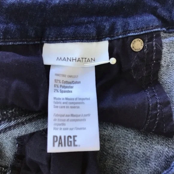 PAIGE Manhattan Baylor Dark Indigo Boot Cut Jeans - Picture 8 of 15